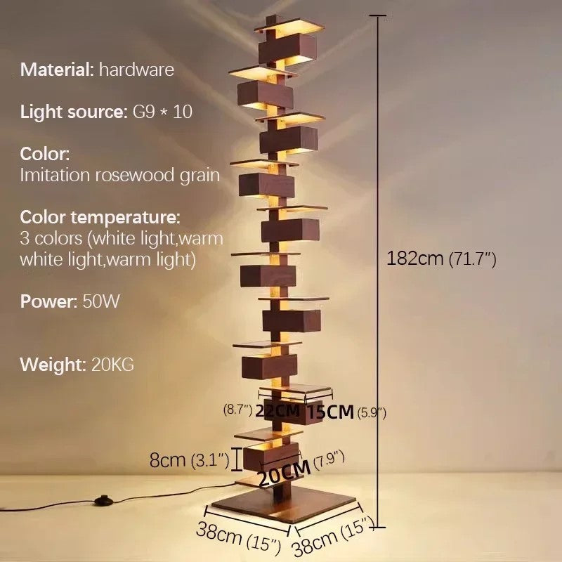 ITALIAN GEOMETRIC FLOOR LIGHT