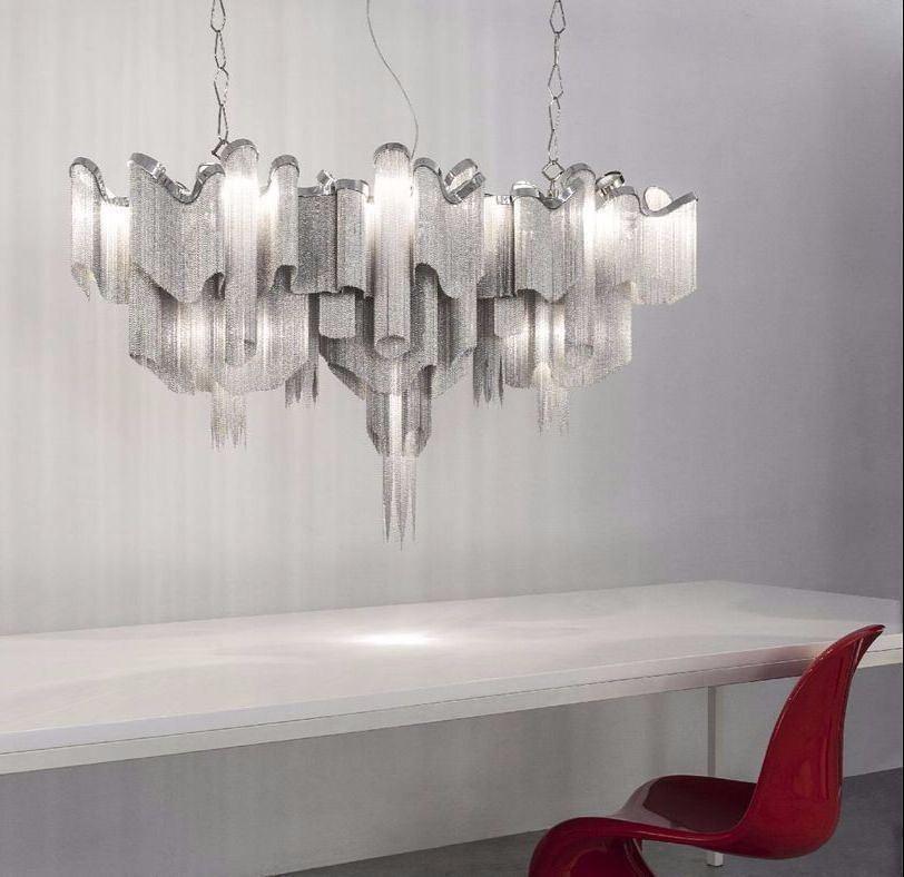 ALUMINUM TASSELS CHANDELIER