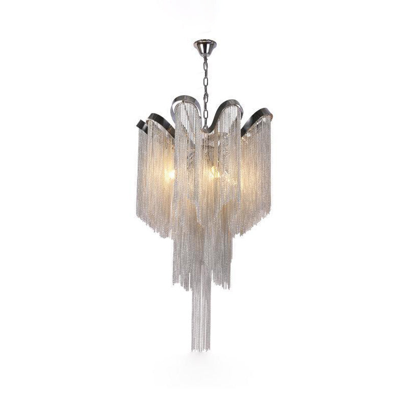 ALUMINUM TASSELS CHANDELIER