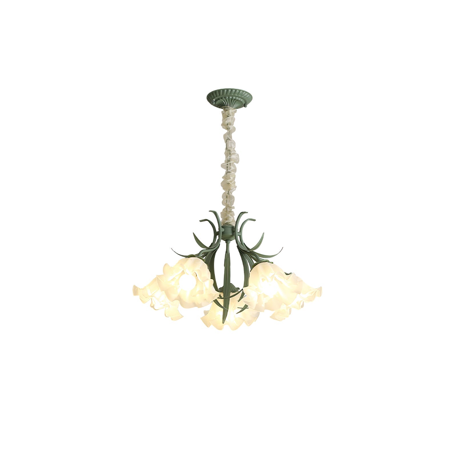 FRENCH RUSTIC FLOWER CHANDELIER