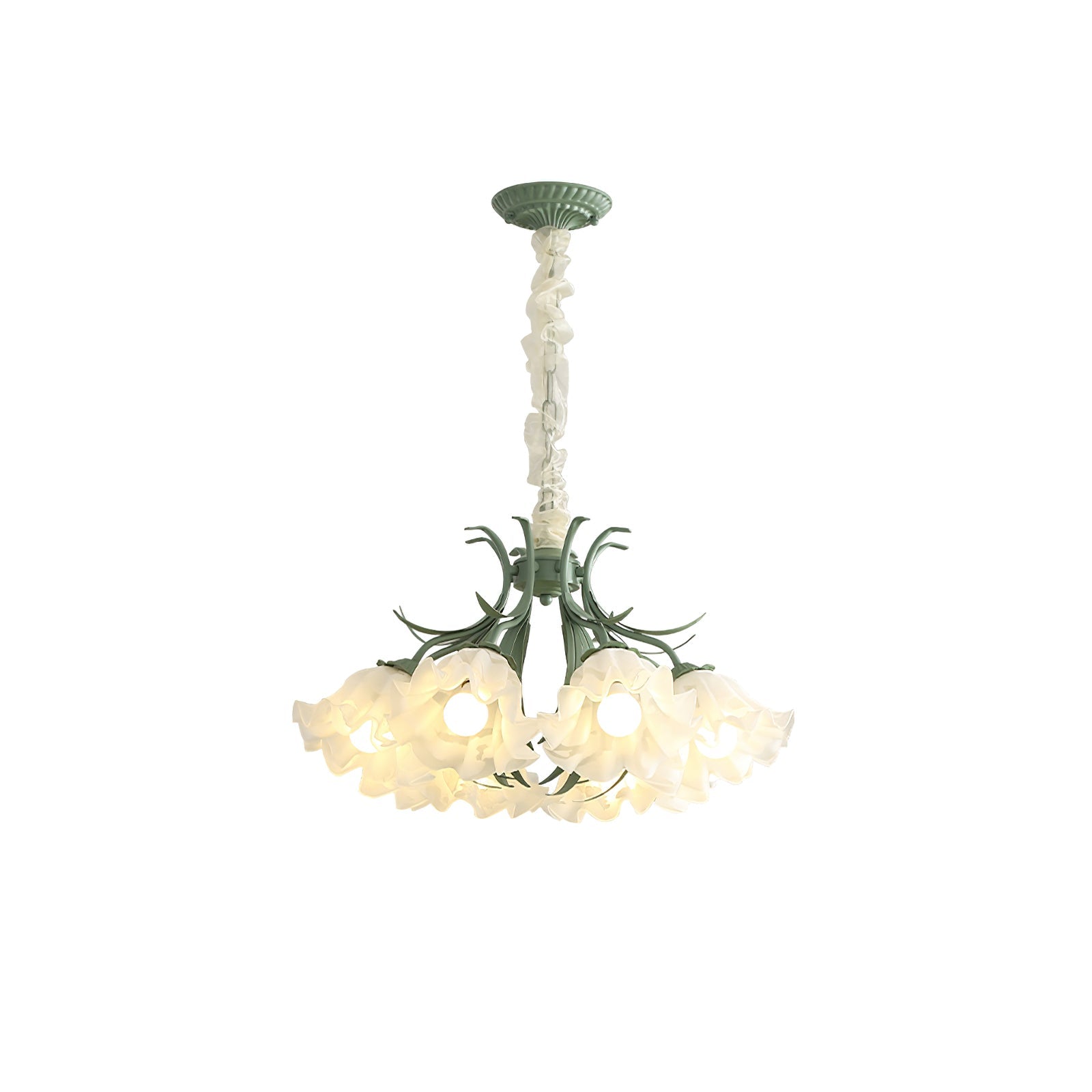 FRENCH RUSTIC FLOWER CHANDELIER