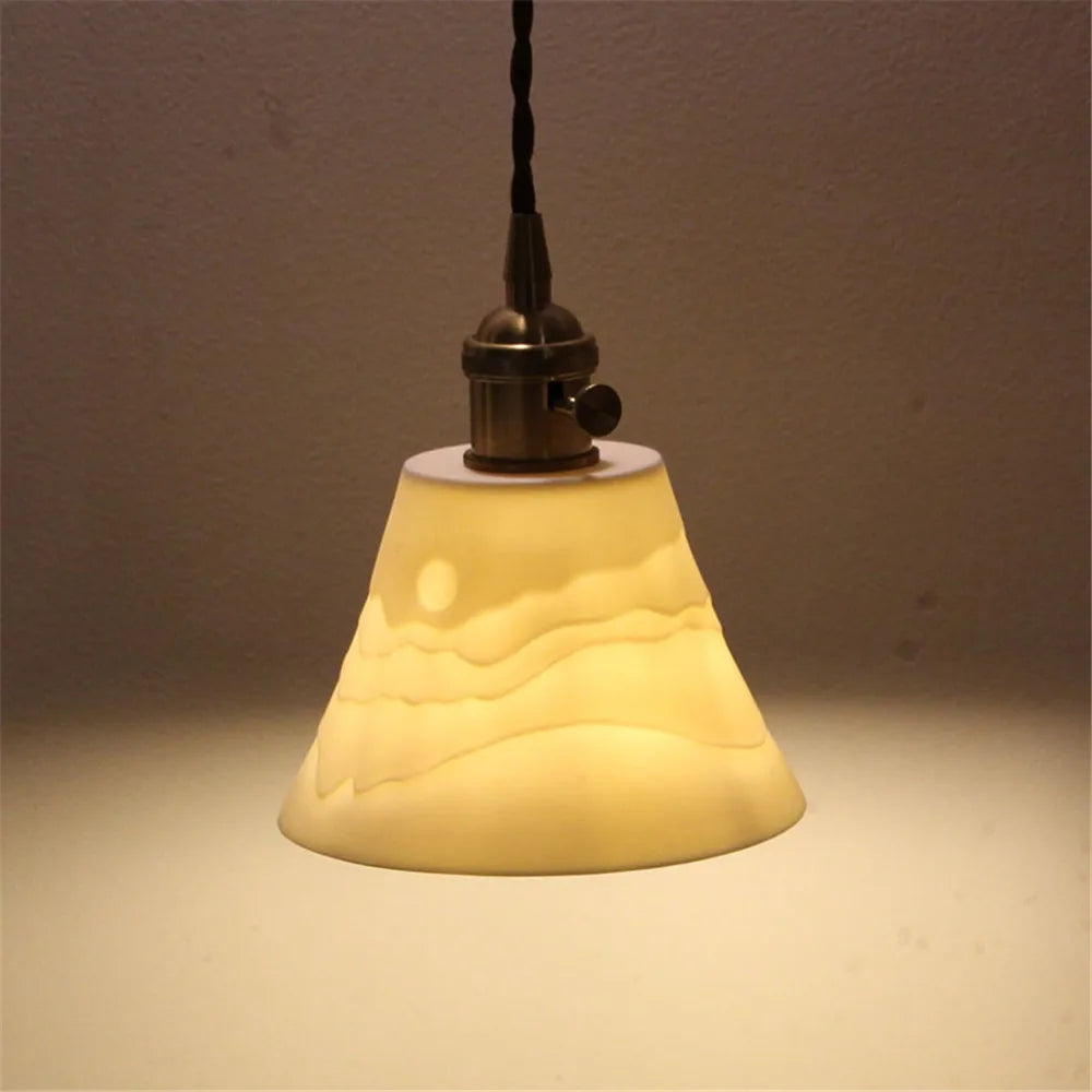 RUSTIC CERAMIC PENDANT LIGHT