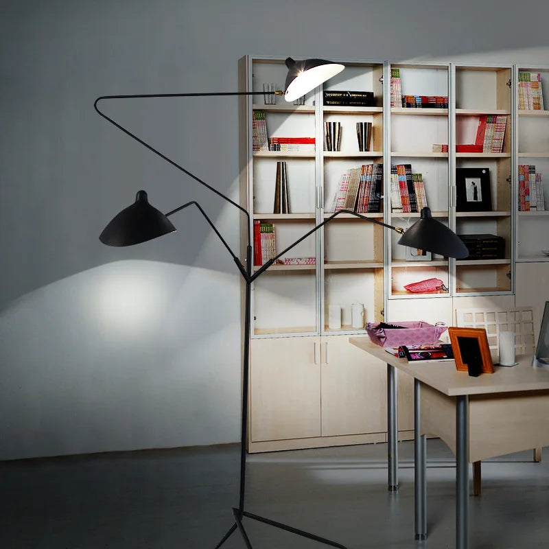 SERGE MOUILLE 3-ARM FLOOR LIGHT