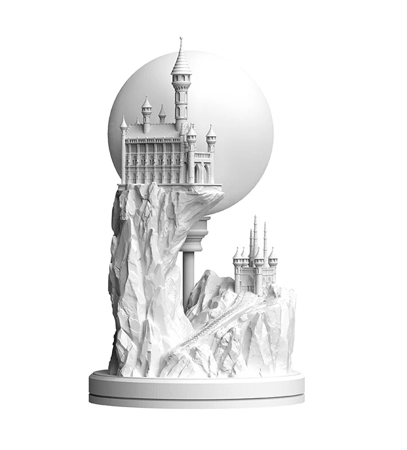 MOONLIT CASTLE PLASTER TABLE LIGHT