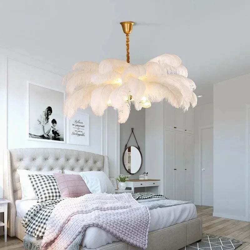 NORDIC FEATHER CHANDELIER