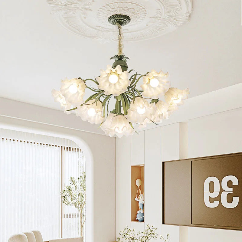 FRENCH RUSTIC FLOWER CHANDELIER