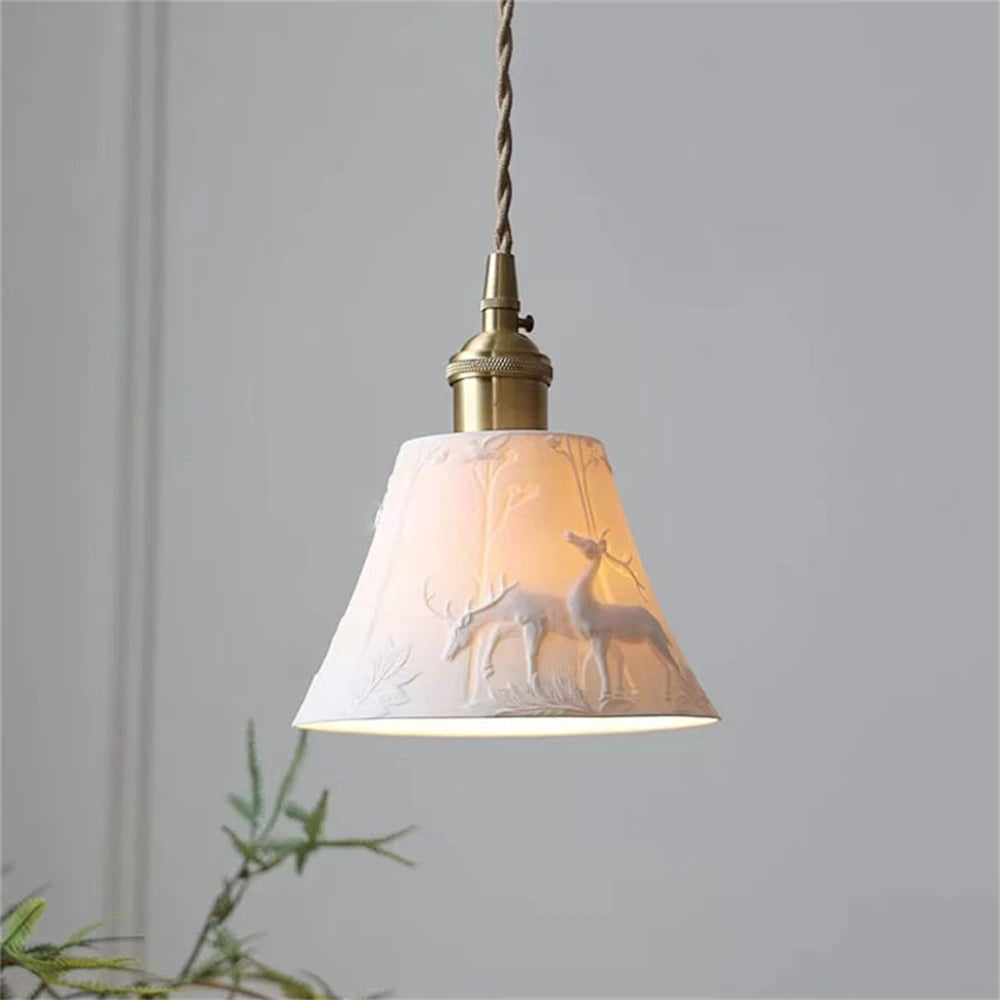 RUSTIC CERAMIC PENDANT LIGHT