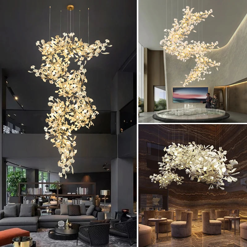 TUBEROSE LONG CHANDELIER