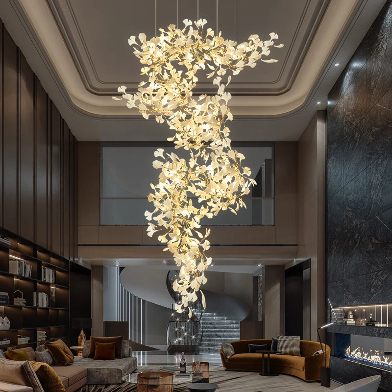 TUBEROSE LONG CHANDELIER