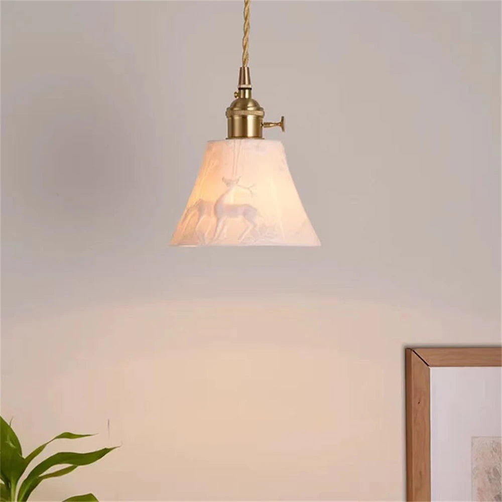 RUSTIC CERAMIC PENDANT LIGHT