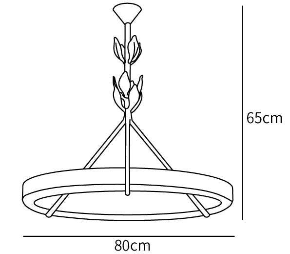 TINSLEY PLASTER CHANDELIER