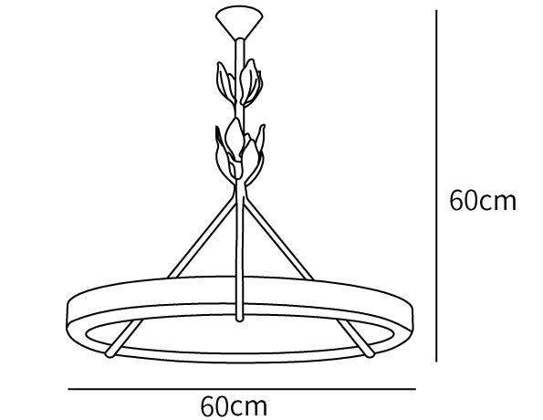 TINSLEY PLASTER CHANDELIER