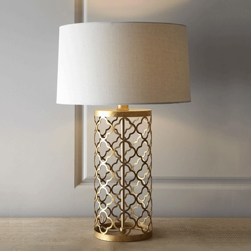 INTRINSIC GOLD TABLE LIGHT - gold table lamp shade