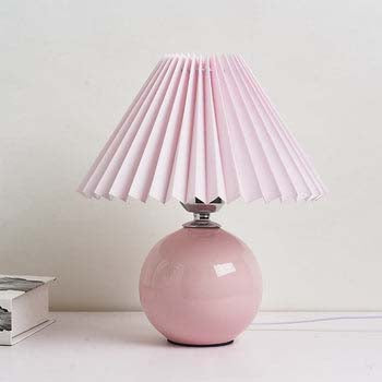 CERAMIC PLEATED TABLE LIGHT 