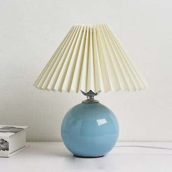 CERAMIC PLEATED TABLE LIGHT 