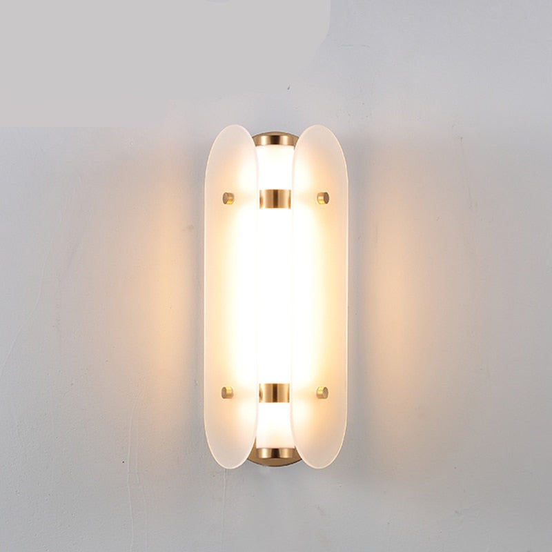 WALL LAMP INTERIOR | GLASS SHIELD WALL LIGHT  - ALDAWHOMES 