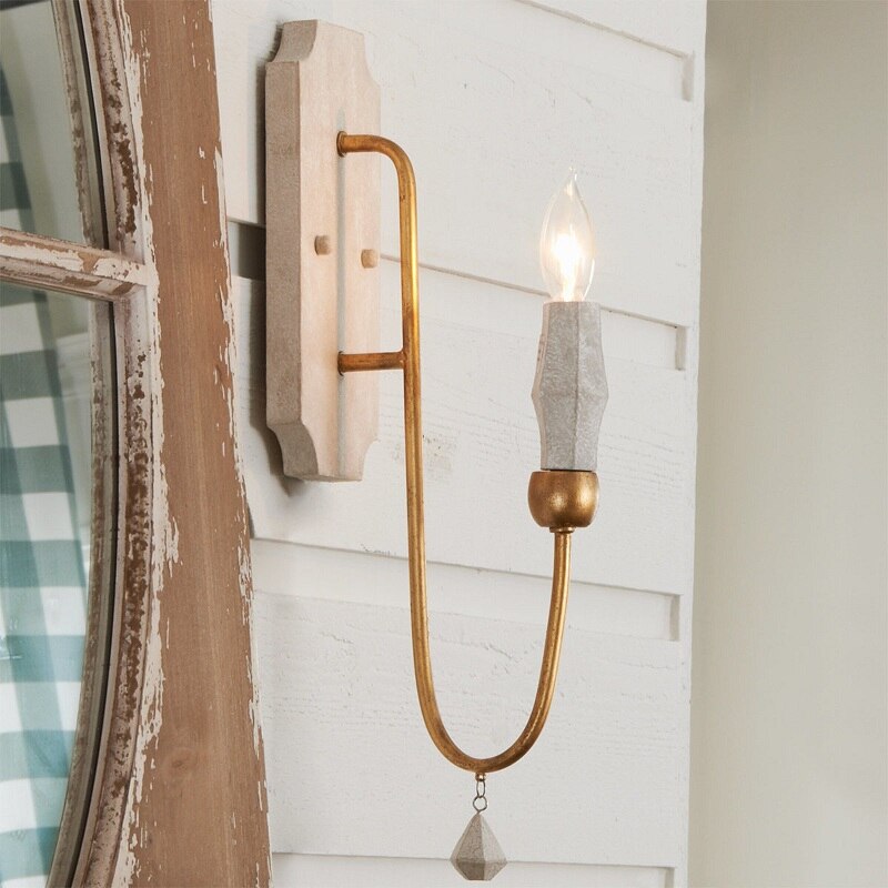 RETRO WOOD WALL LIGHT - Wooden Wall Lights 