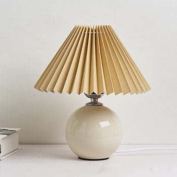 CERAMIC PLEATED TABLE LIGHT