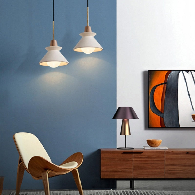 NORDIC CONE CEMENT PENDANT LIGHT -cone pendant light