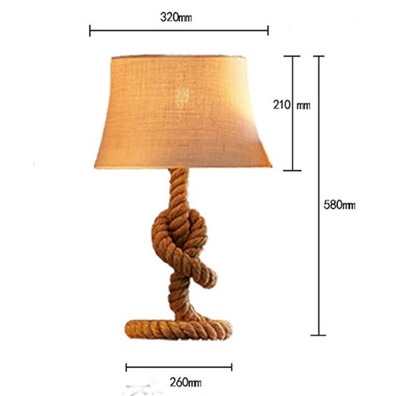 ROPEY TABLE LIGHT - rope lamp