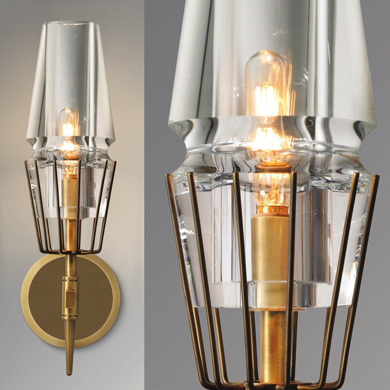 SUZETTE WALL LIGHT - GLASS WALL LIGHTS