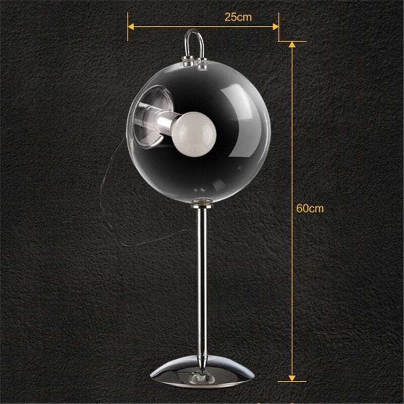 BUBBLE GLASS TABLE LAMP -ALDAWHOMES 