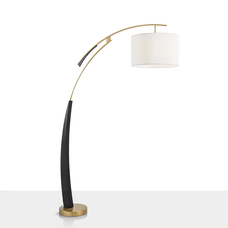 LOOM CURVED FLOOR LAMP - ALDAWHOMES