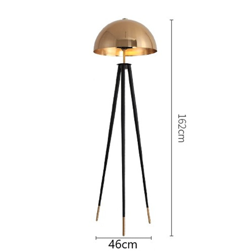 FIFE GOLD TRIPOD FLOOR LAMP - ALDAWHOMES