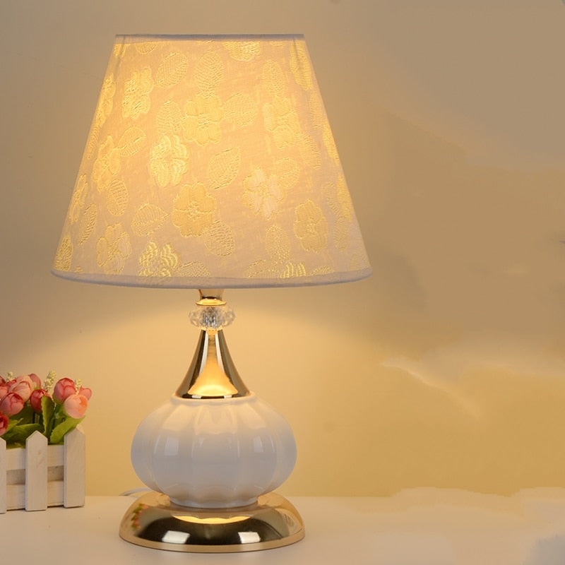 glass bedside lamps 