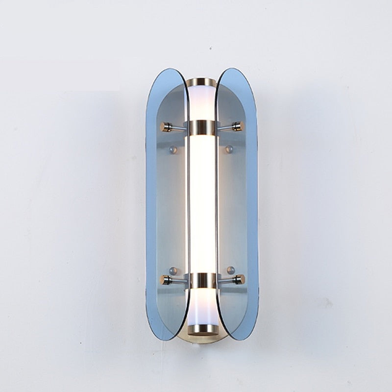 WALL LAMP INTERIOR | GLASS SHIELD WALL LIGHT  - ALDAWHOMES 