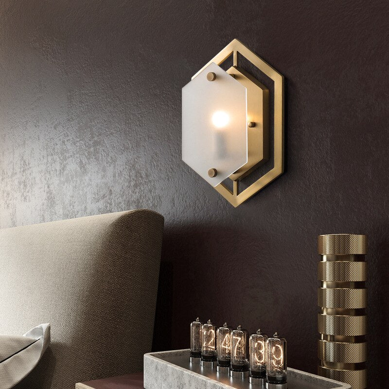 HEXAGON WALL LIGHTS - ALDAWHOMES