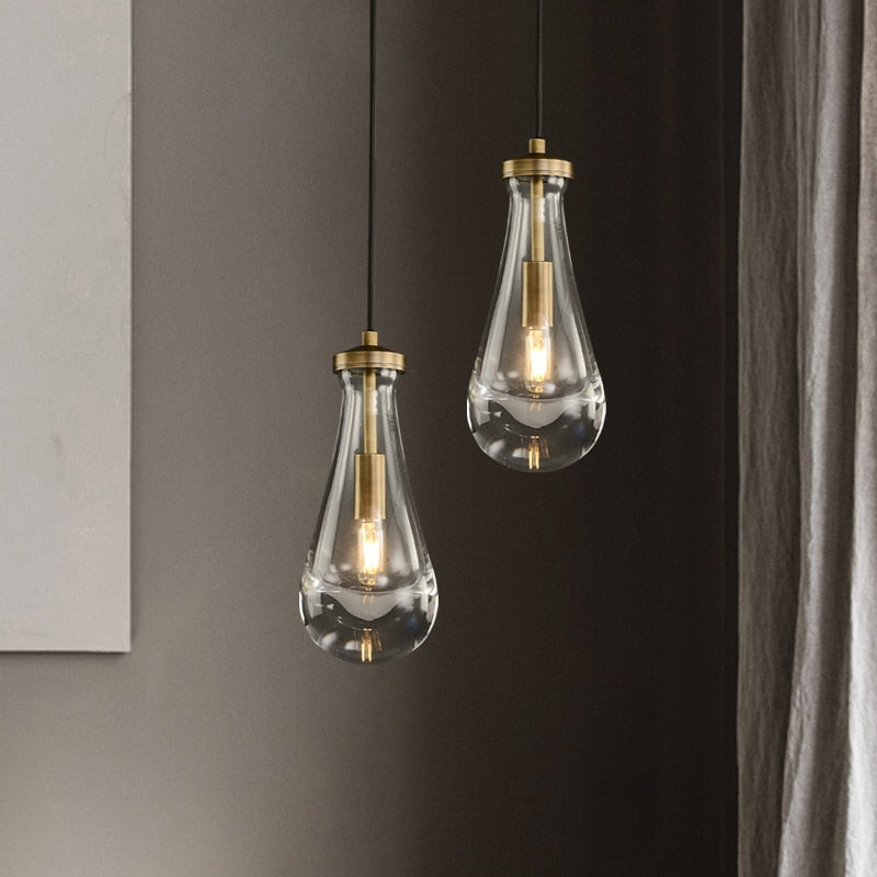 NORDIC WATER DROP PENDANT LIGHT - ALDAWHOMES