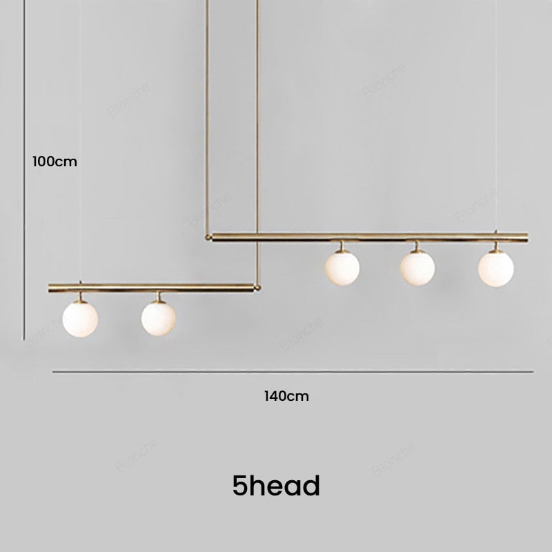 GLASS BALL PENDANT LIGHT - ALDAWHOMES 