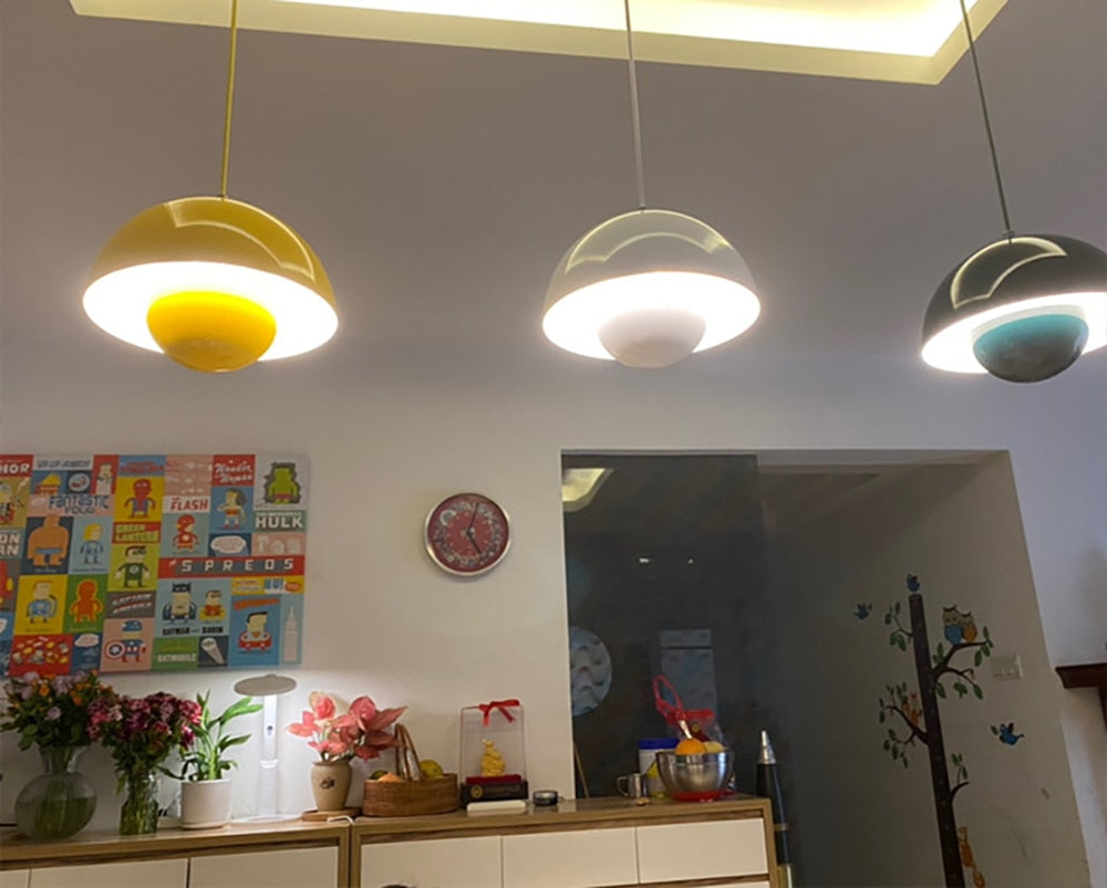 NORDIC SEMICIRCULAR PENDANT LIGHT - retro pendant light