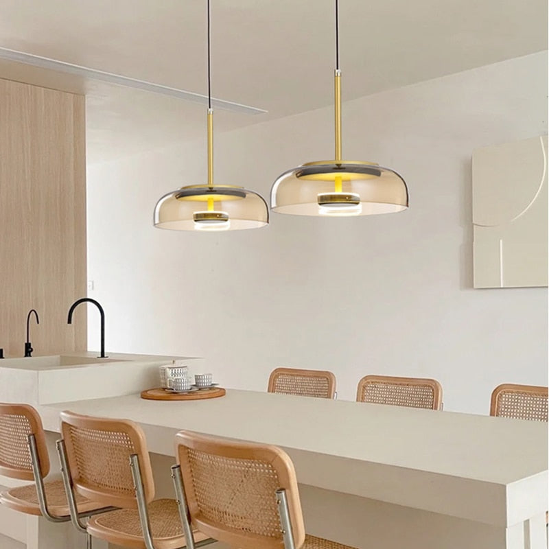 GLASS PENDANT LIGHT SHADES - ALDAWHOMES