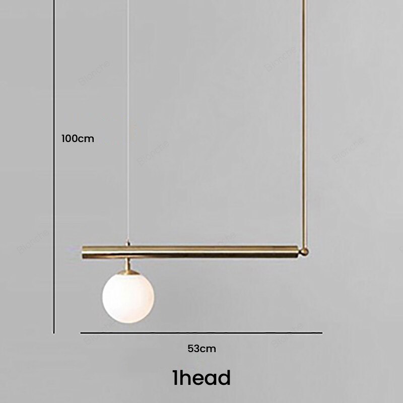 GLASS BALL PENDANT LIGHT - ALDAWHOMES 