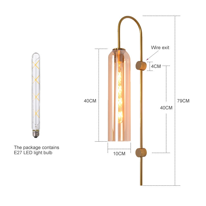 MINIMALIST GLASS TUBE WALL LIGHTS - ALDAWHOMES