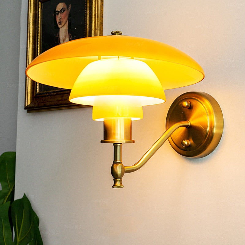 NORDIC ROUND GLASS WALL LIGHT - round wall light