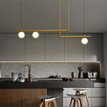 GLASS BALL PENDANT LIGHT - ALDAWHOMES 