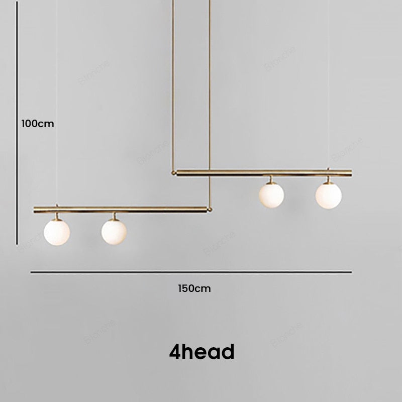 GLASS BALL PENDANT LIGHT - ALDAWHOMES 