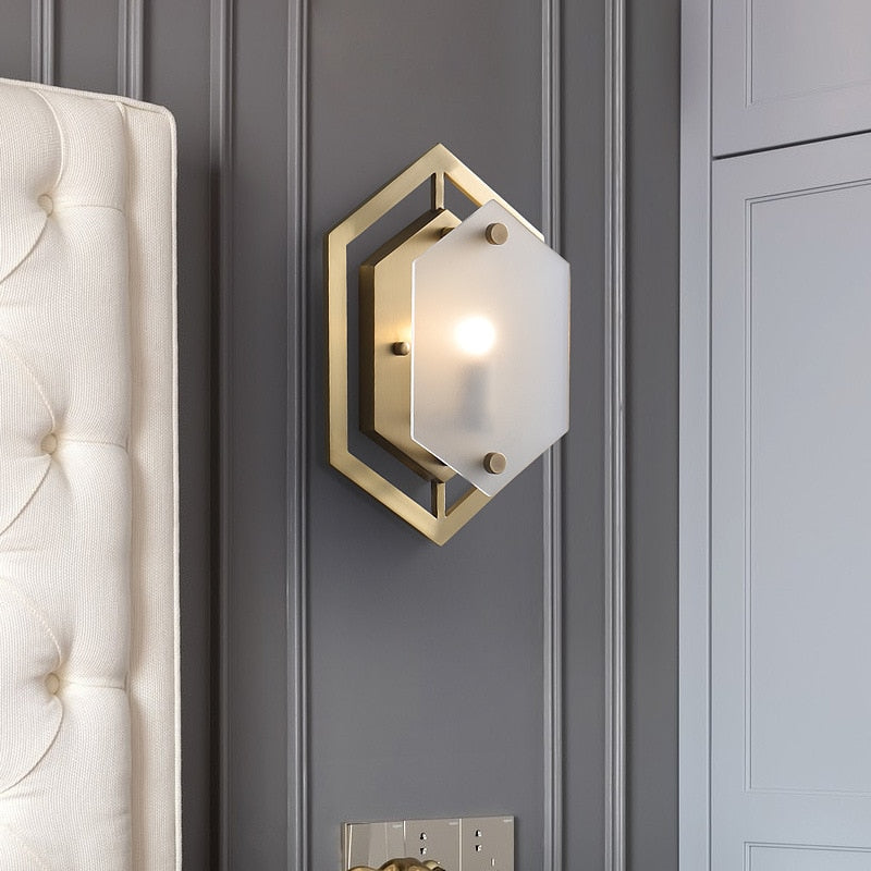 HEXAGON WALL LIGHTS - ALDAWHOMES