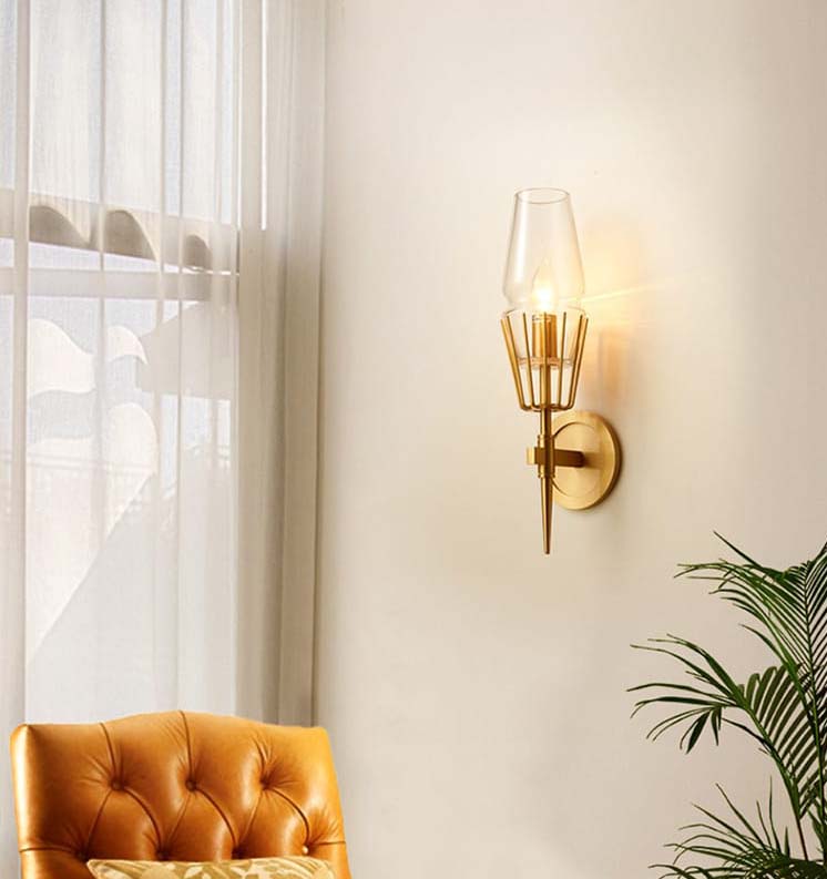 SUZETTE WALL LIGHT - GLASS WALL LIGHTS